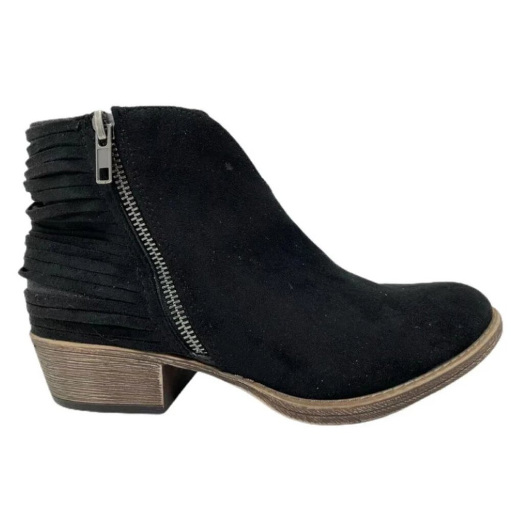 LAST PAIR 🔥 Gypsy Jazz Very J Diverse Black Ankle Western Zipper Bootie Size‎ 8